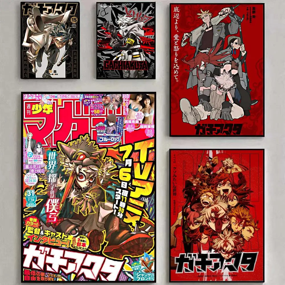 Hot Cool Anime G-Gachiakuta Poster Poster Waterproof HD Wall Art Decal Self-Adhesive Aesthetic Decor For Home Living