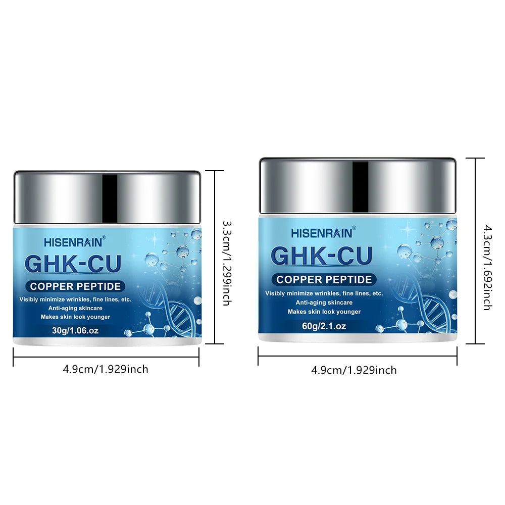 HISENRAIN GHK-CU Anti-Aging Moisturizing Cream - Copper Peptide Firming Face Cream for Wrinkles, Collagen Boost & Skin Repair.