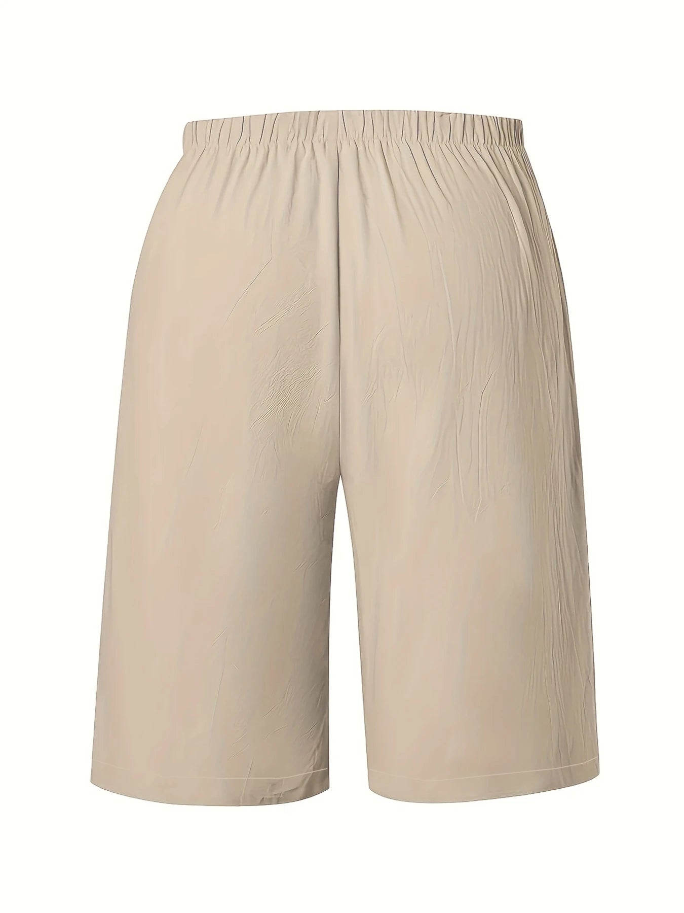 Women's Elastic Waist Drawstrings Casual Wide Leg Knee Length Pants‌