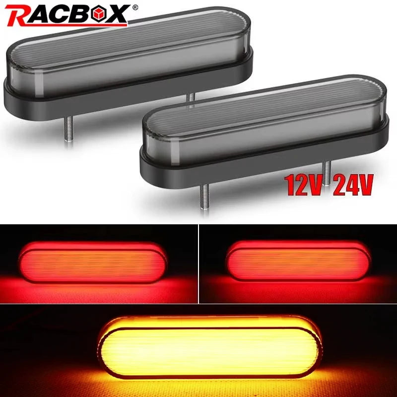 Motorcycle Taillight LED Turn Signal Lights Rear Brake Indicator 34 Leds For Scooter Pickup Truck Quad Bike Tail Clearance Lamp