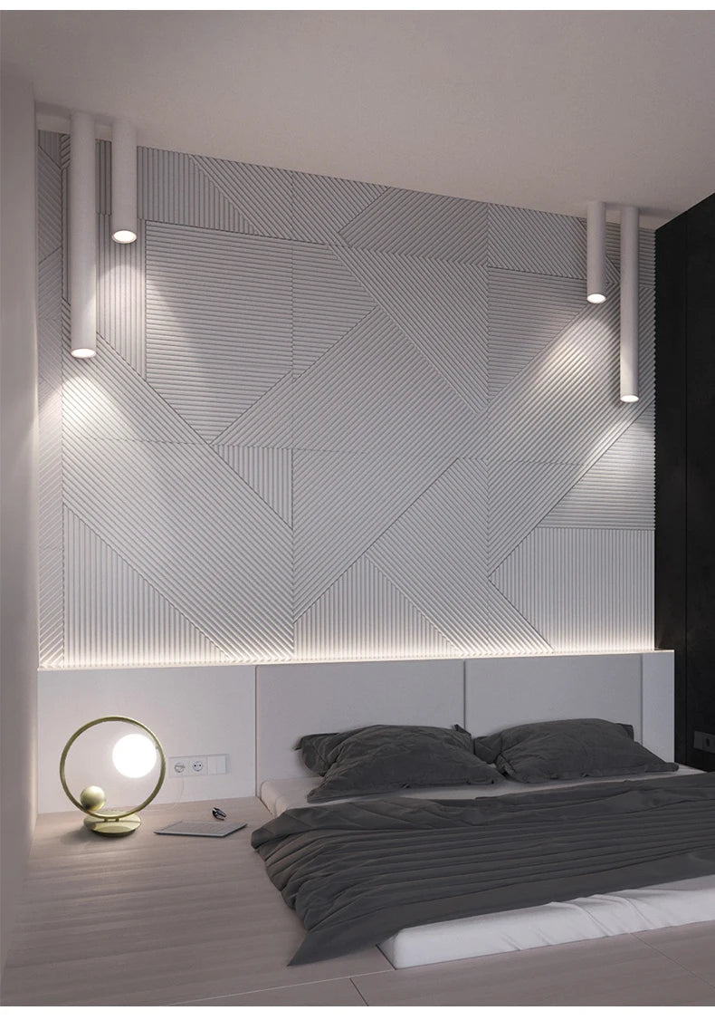 Nordic Light Indoor Lighting Led Ceiling Lamp Long Tube Surface Mounted Spot Light For Living Room Bedroom Corridor Store Art