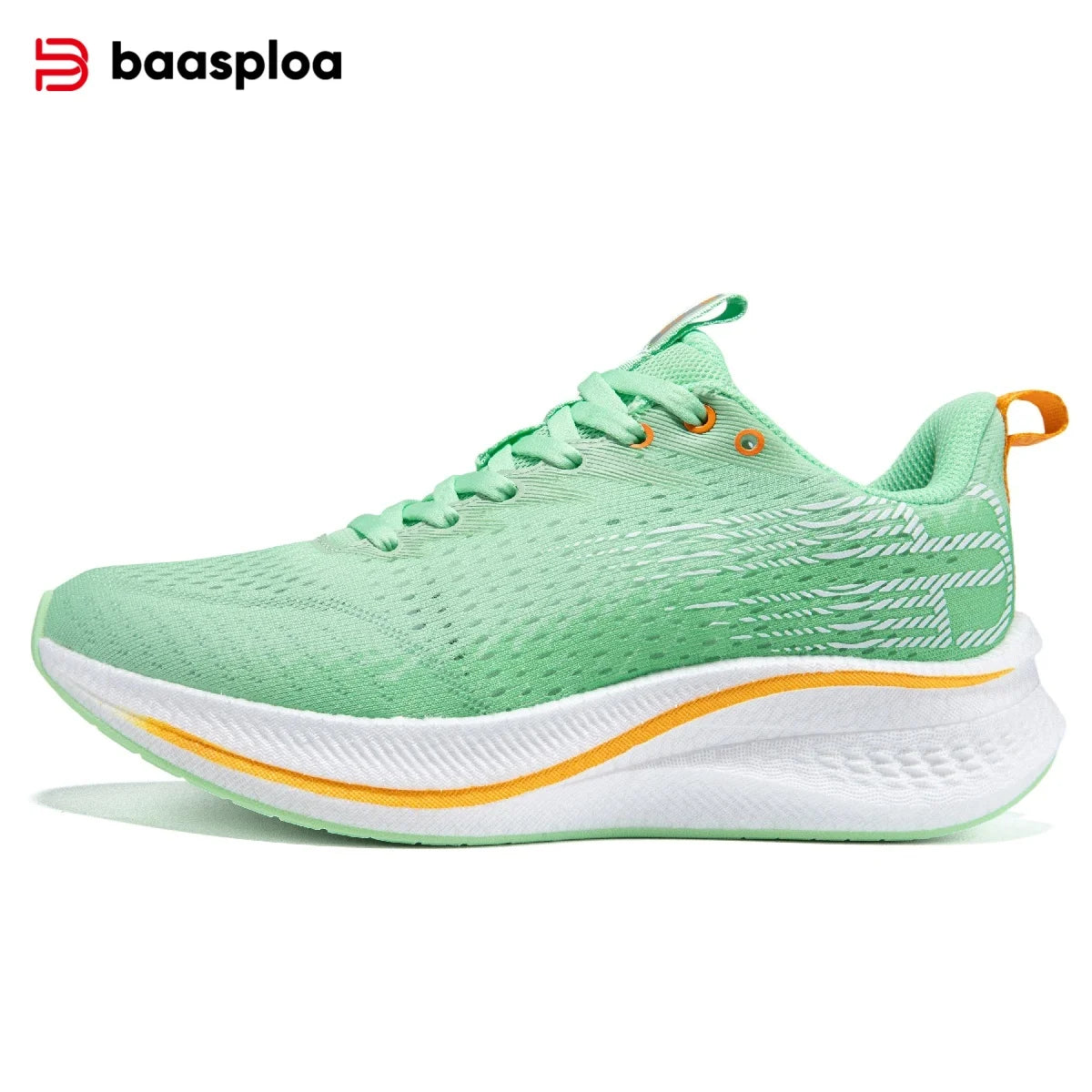Baasploa New Running Shoes Women Lightweight Breathable Non-slip Sneakers Female Outdoor Carbon Plate Professional Sports Shoes