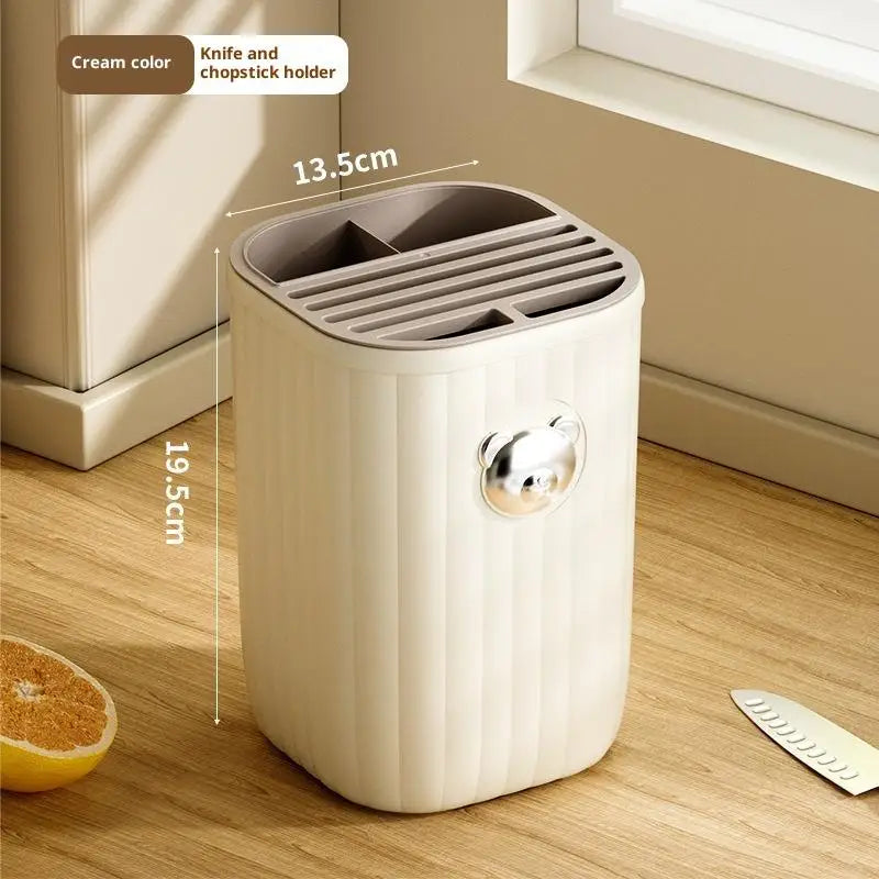 Multifunctional Kitchen Tool Holder Organize Utensils Space-Saving Durable Storage Box