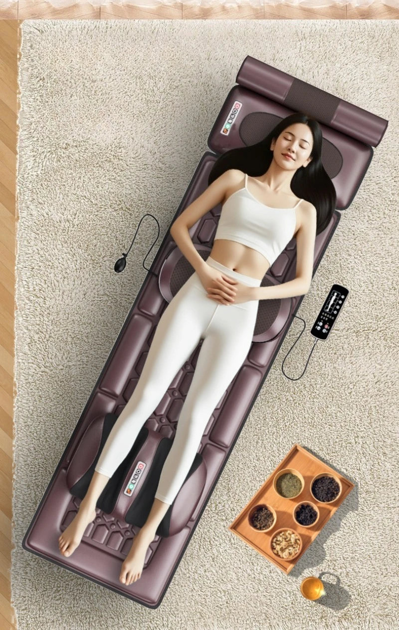 Electric Full Body Massage Mats Multifunctional High Frequency Vibration Heated Airbag Massage Cushion Relaxation Equipment