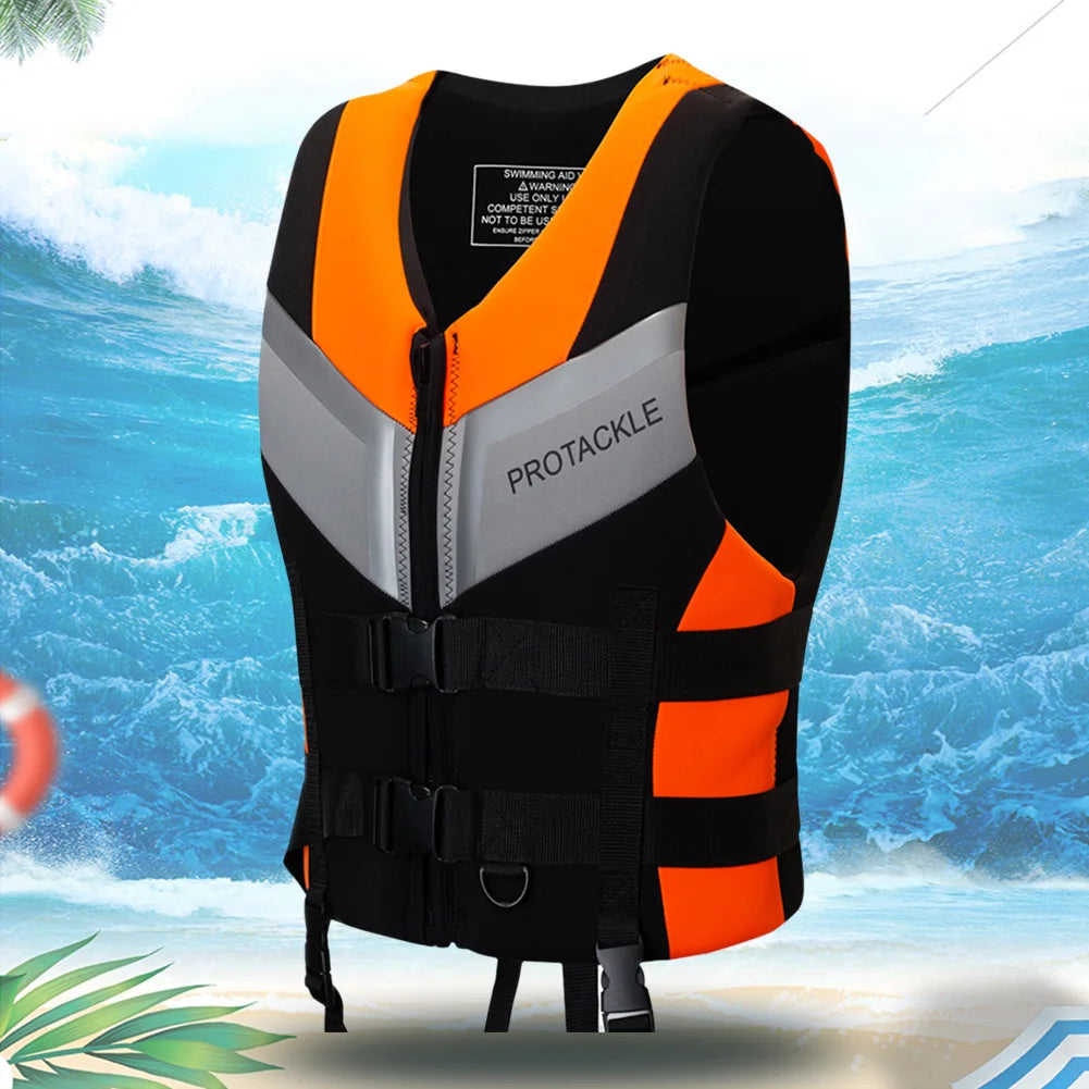 Fishing Water Ski Vest Buoyancy Boating Skiing Driving Vest Lightweight Safety Buckle Floating Foam for Surfing Sailboard Rowing