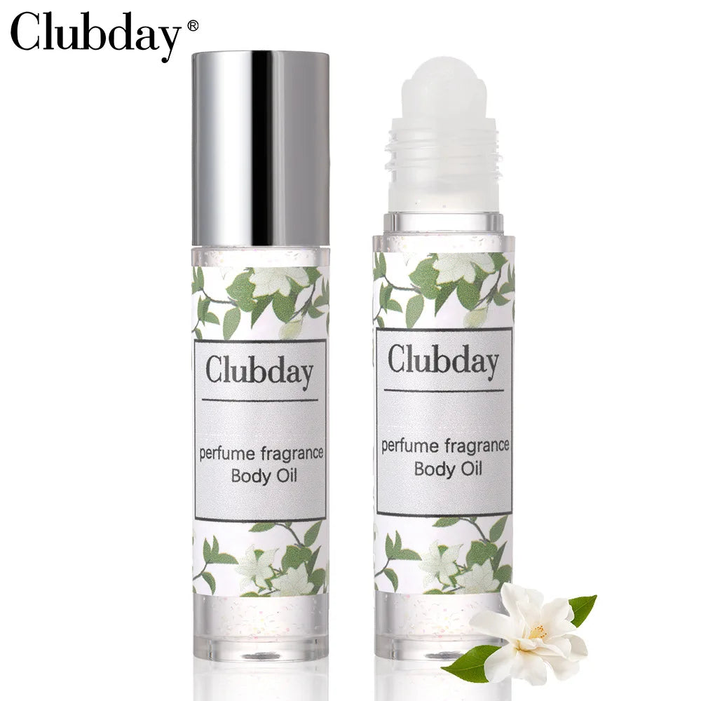 Portable Roll‑on Perfume Oil, Long‑last Fragrance Shimmer Body Highlight Essential Oil Daily Body Scent Makeup Cosmetics