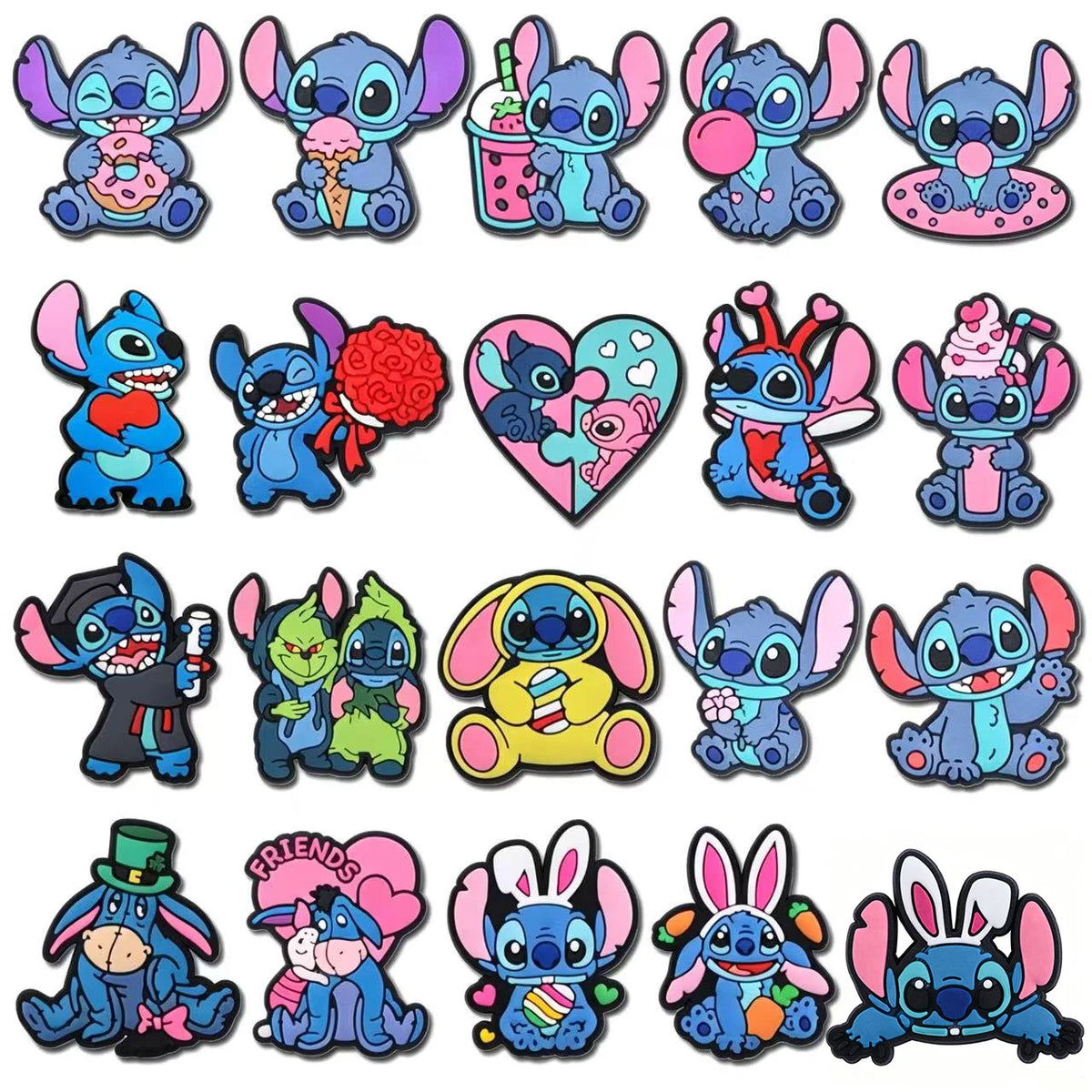 9-20pcs Hot toys Cute Cartoon Series for Shoe Charms Designer Accessories DIY Decoration for Classic Clog Kids Gifts