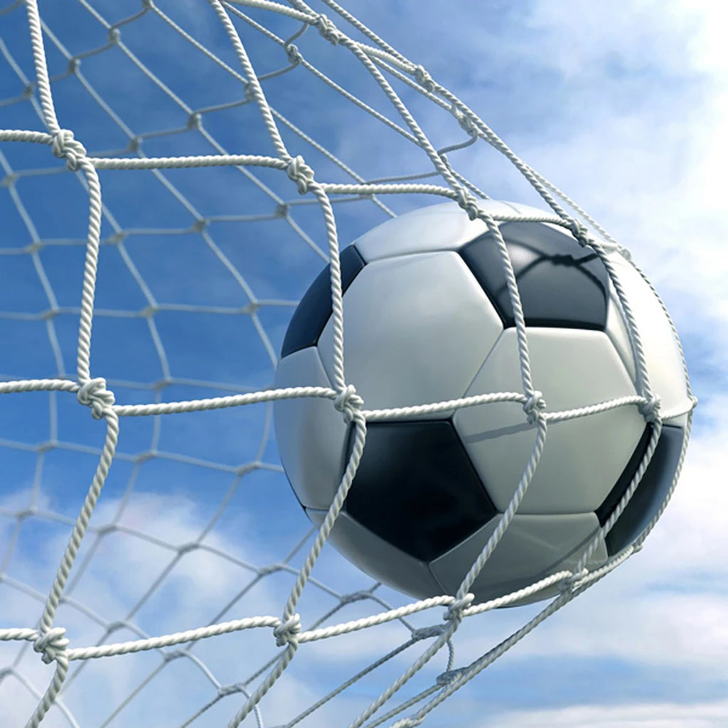 Full Size Football Net For Soccer Goal Post Junior Sports Training 1.8M by 1.2M 2.4M by 1.8M 3.6M by 1.8M Football Net High Qual
