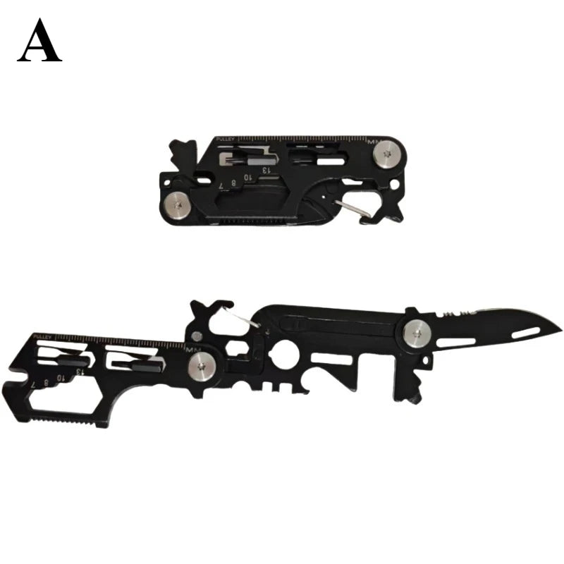 Multifunctional EDC Tool Card Folding Scissor Knife Outdoor Camping Gear