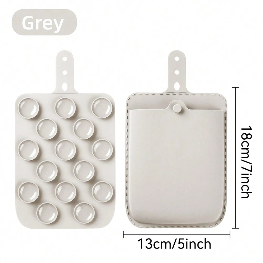Adsorption Back Storage Bag For iPad Laptop Smooth Surface Reusable Cable/Mouse/Powerbank Pouch Elastic Tablet Accessories