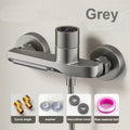 Brass Bathroom Shower Faucet Basin Faucets Wall Mounted Triple Tub Faucet Hot and Cold Water Mixing Valve Faucet