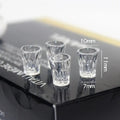 4pcs 1/12 DOLLHOUSE Dollhouse Accessories Miniature Cup Models Toy Simulation Transparent Water Cups