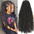 Butterfly Faux Locs Crochet Hair Super Long Prelooped Distressed Locs Soft Locs Crochet Hair For Black Women Crochet Braids Hair