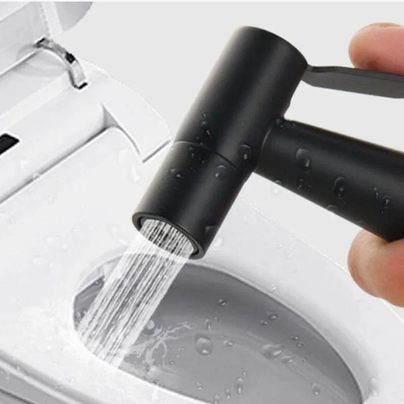 Handheld Black Toilet wash Bidet Faucet Spray Gun Sprayer shower head Anal cleaning washer WC Bathroom water valve hose holder
