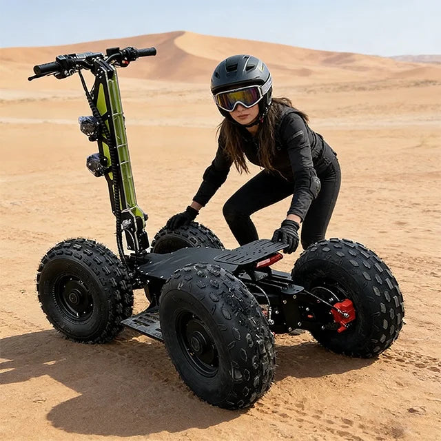 100km/h 4x4 Offroad Fast Folding Fat Tire 4 Wheel Electric Scooter