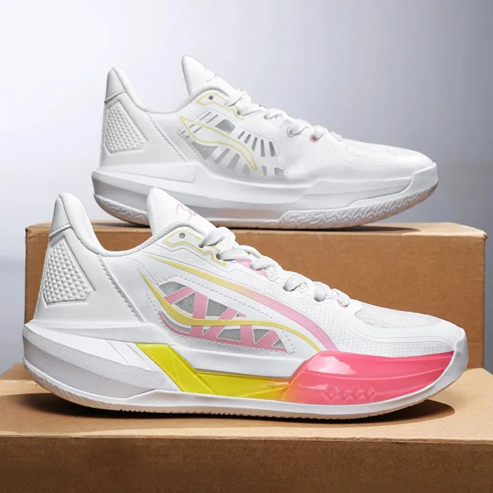 Quick Response Basketball Shoes Sound Design Competition Grade Shock Absorption Wear Resistant Lightweight Men's Athletic Shoes