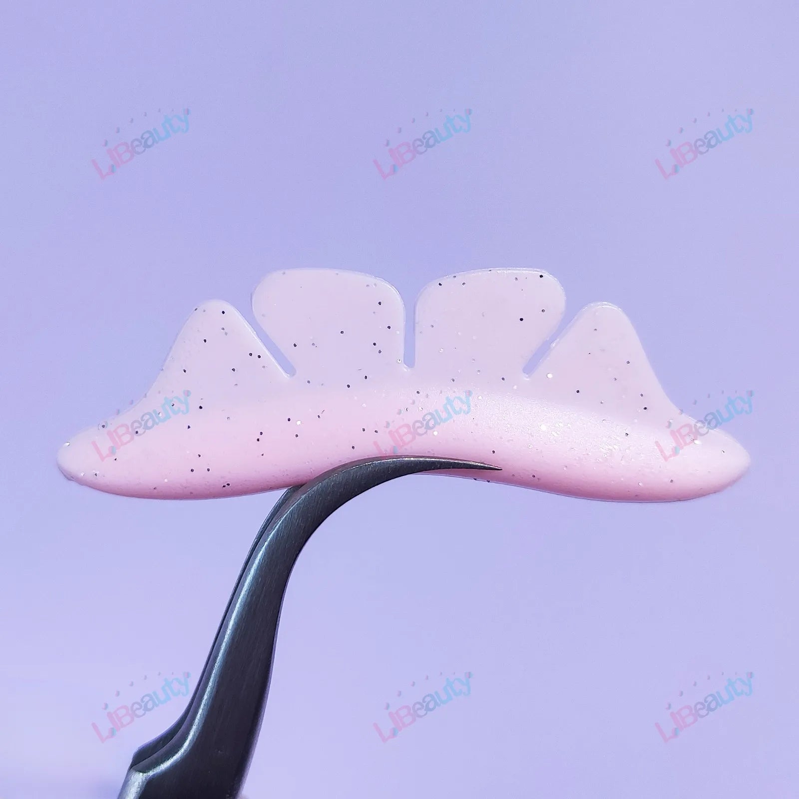 Libeauty 1 Pair Silicone Glitter Butterfly Lash Lift Shield Eyelash Perm Pads Lash Lifting 3D Eyelash Curler Accessories Tool