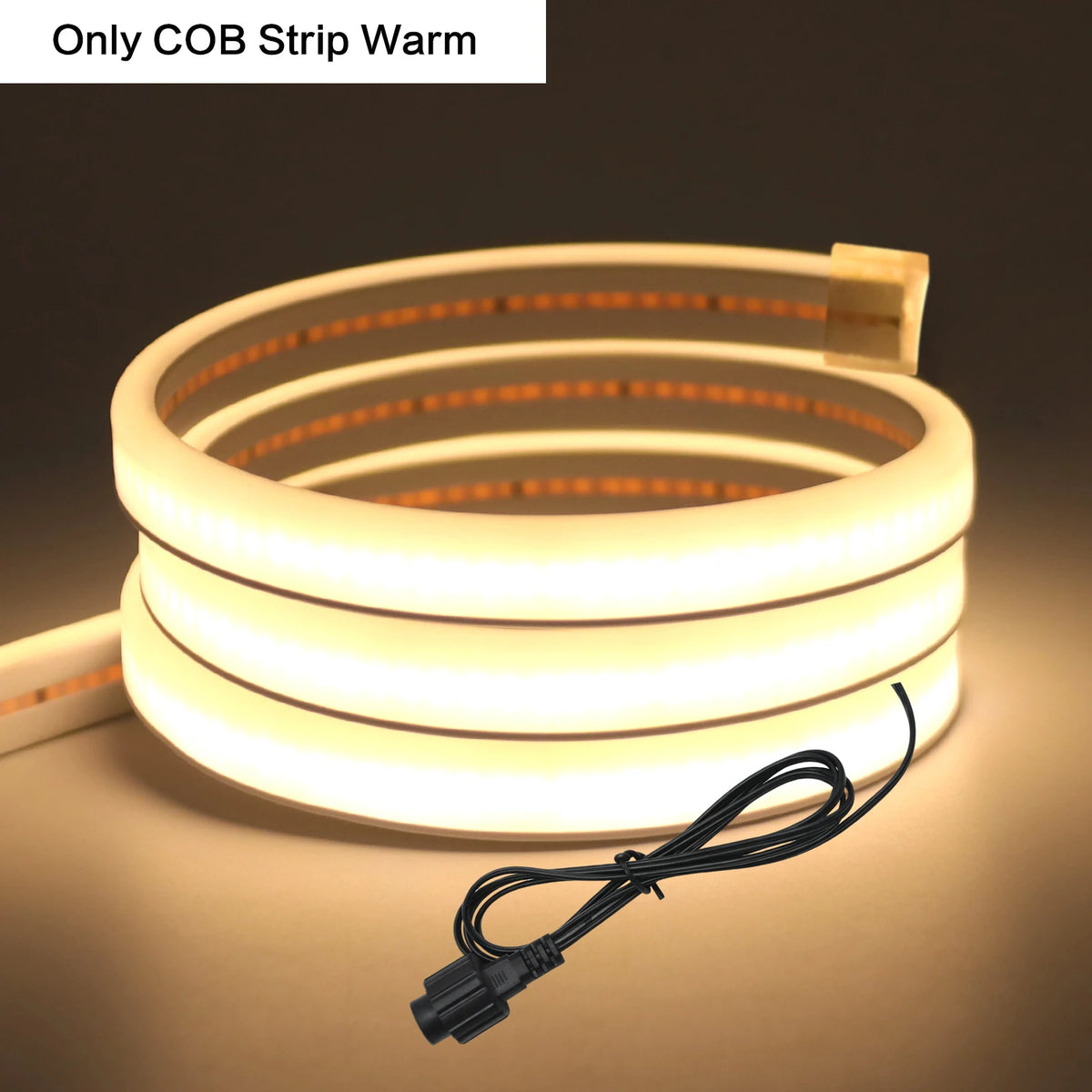 24V Solar COB LED Strip Neon Outdoor Waterproof Garden Lighting White Natural Warm 320LEDs/M Flexible Silicone Tape 0.5m-10m
