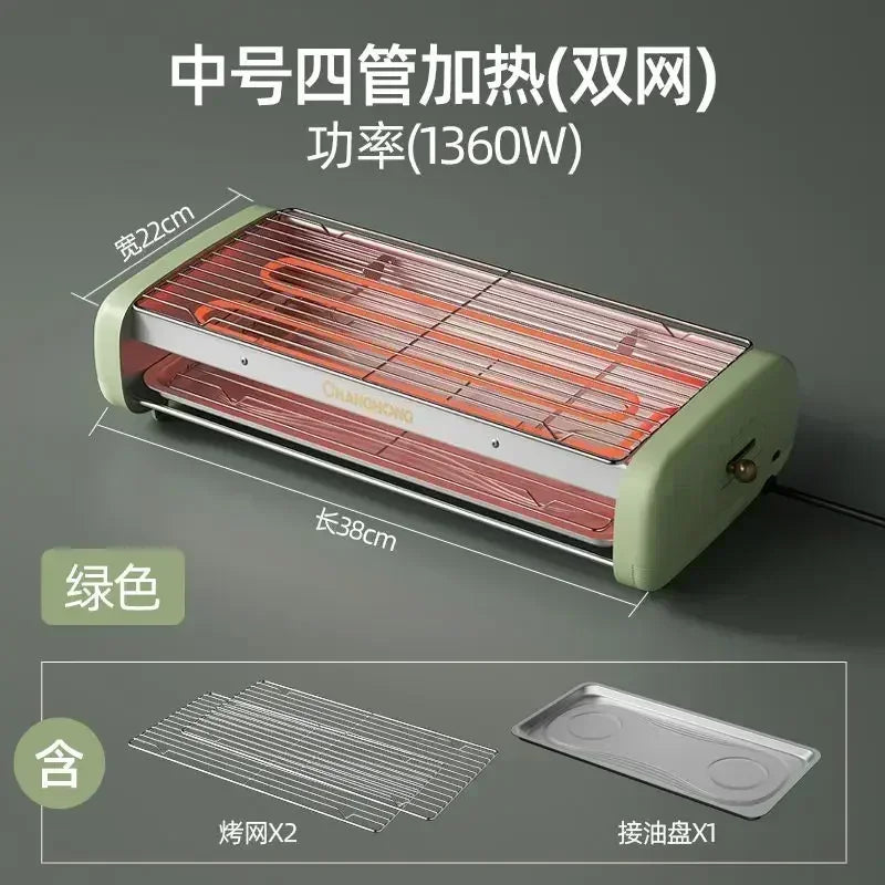 Oven Household Electric Barbecue Pan Smokeless Barbecue Pot Multifunctional Barbecue Oven Indoor220V духовка  electric grills
