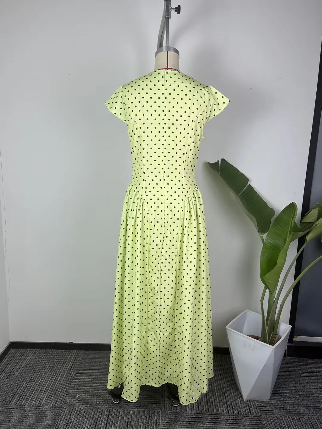 French Elegant Solid Backless Slim Fit Dress