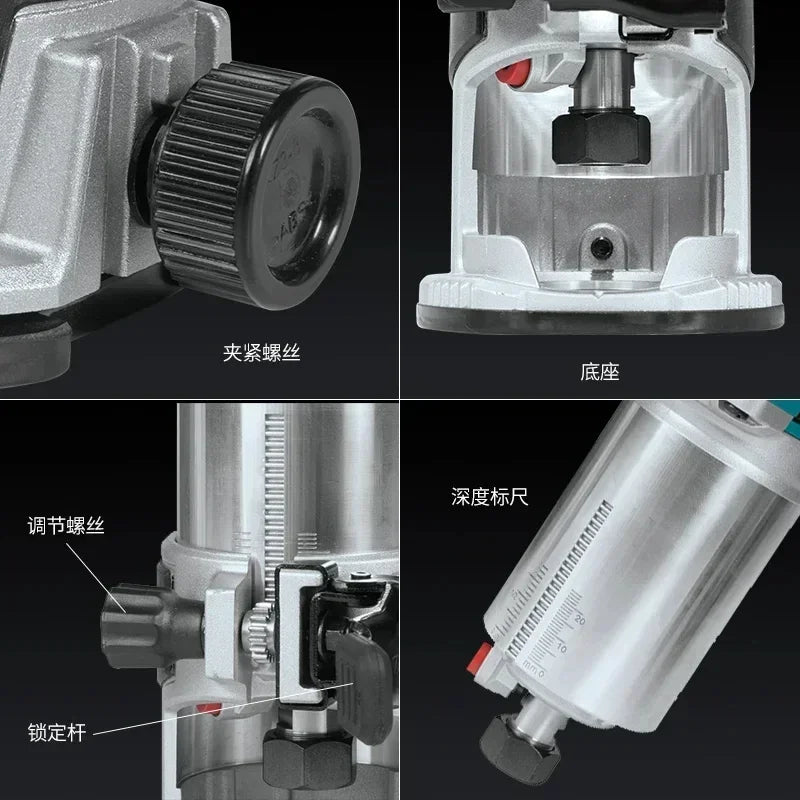 Makita DRT50 Cordless Trimmer Rechargeable Trimming Machine Brushless Slotting Tool Milling Woodwork Engraving Machine
