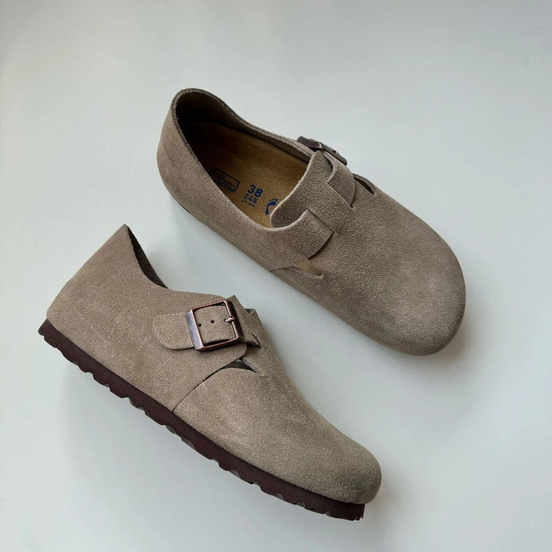High-quality Vintage Fashion Suede Leather Sandals, Unisex, Spring and Autumn Trendy Premium Slippers