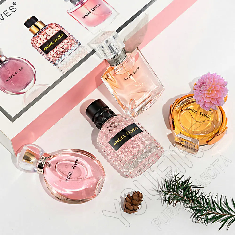Luxury Brand Perfume Women 향수 ml Damen Parfums Femme Sweet Floral Scent Spray 120 Pheromone Perfumes De Mujer Gift Box 4Pcs Set