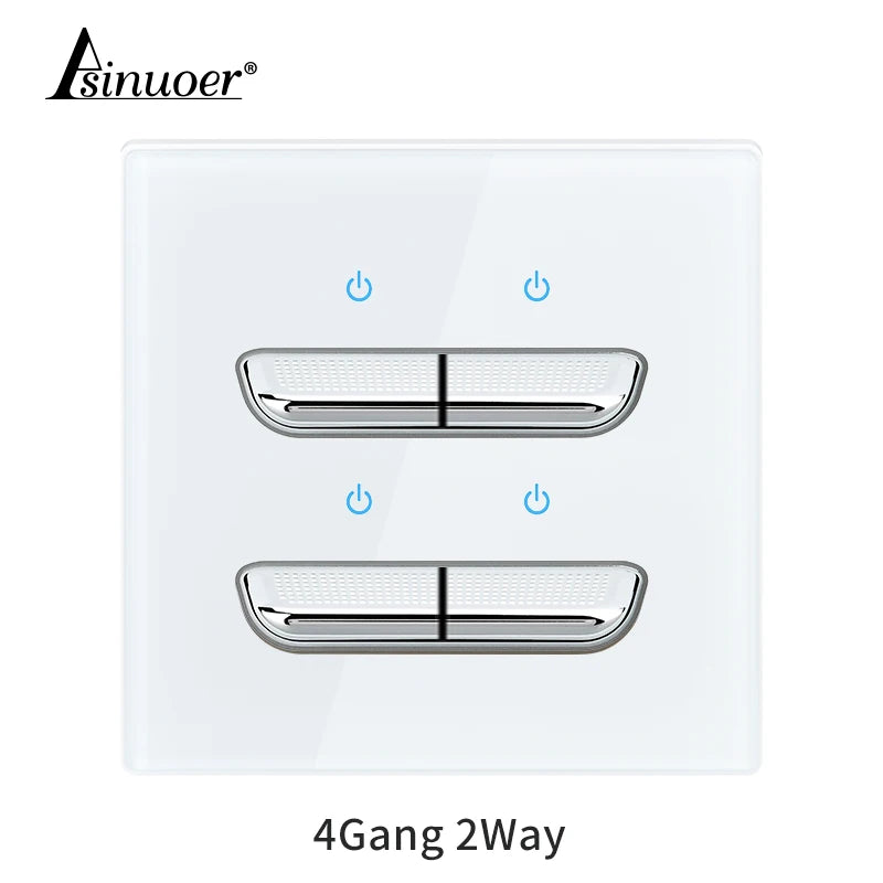 Black Tempered Glass Wall Switch Panel Led European 16a Socket Retro Toggle Light Switch Eu Uk Standard 2usb Socket 1Gang-4gang