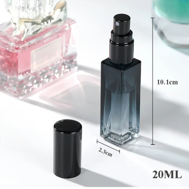 3PCS 10/20ml Perfume Spray Bottle Empty Glass Atomizer Travel Cosmetic Containers Bottle Sample Vials Refillable Drop Shipping