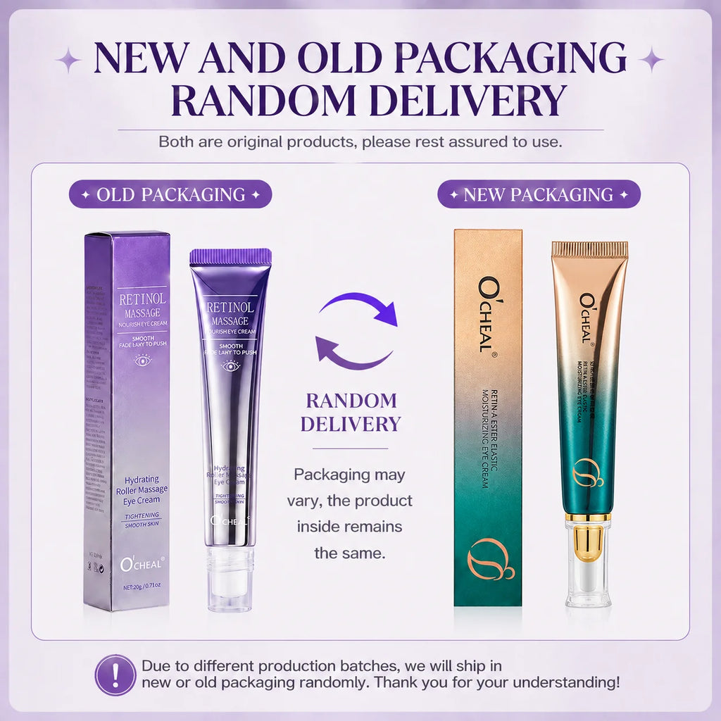 Ocheal Rolling Ball Eye Cream, Rolling Ball Massage Eye Cream, Moisturizing and Nourishing Eye Essence, Reduces Eye Wrinkles and Bags, Suitable for Both Men and Women, a Must-Have for Autumn and Winter.