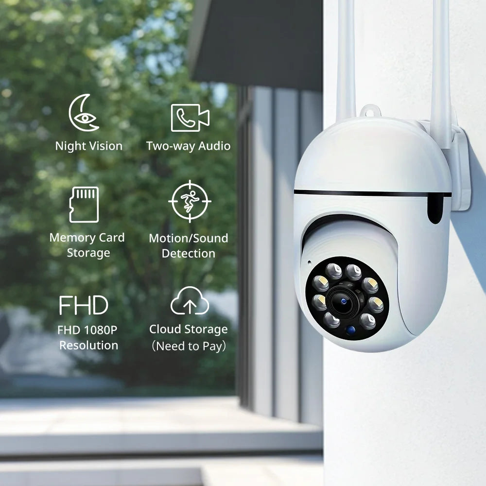 Ease Life App 5G/2.4G WiFi,4MP,IP54,E27 Light Bulb Security Camera Indoor Outdoor Wireless  Color Night Vision Motion Detection