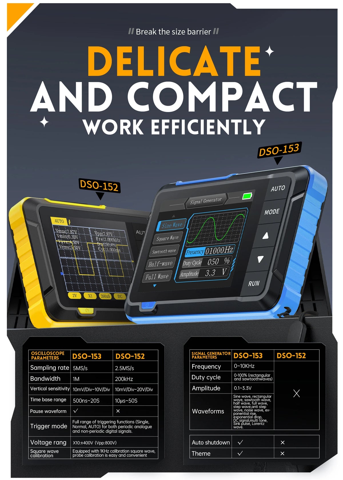 DSO510 DSO-153 DSO152 400V Voltage measurement