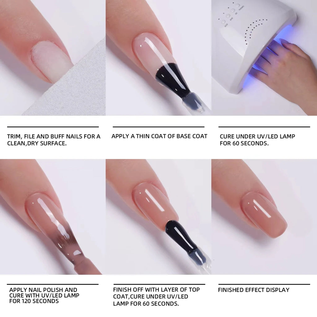 2pcs Set Oatmeal Color ＆ Khaki Brown 15ml Gel Nail Polish Fall  Semi Permanent  Polish Set  Uv Art For Manicure Nail Design
