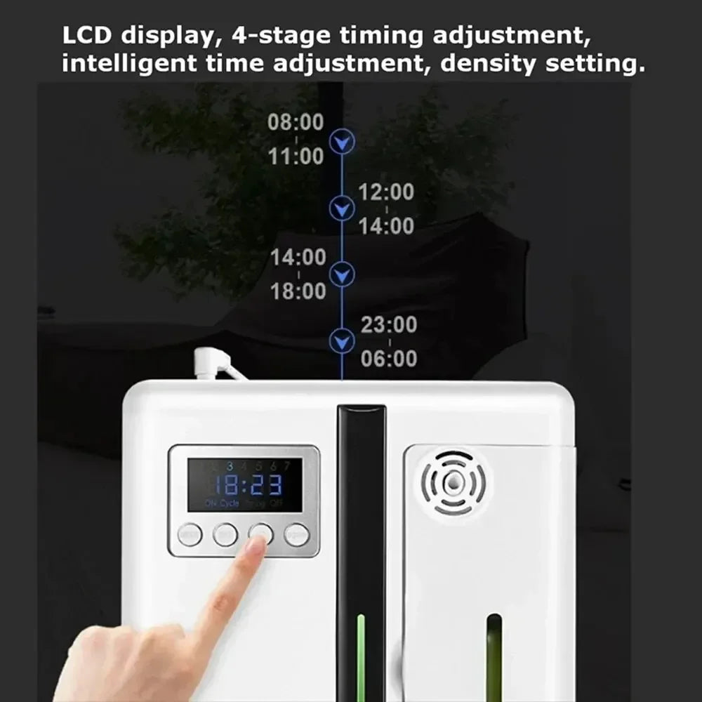 200ml Waterless Scent Aroma Diffuser Bluetooth Wall-Mounted Fragrance Machine Smart Scent Diffuser for Essential Oil Hotel Home