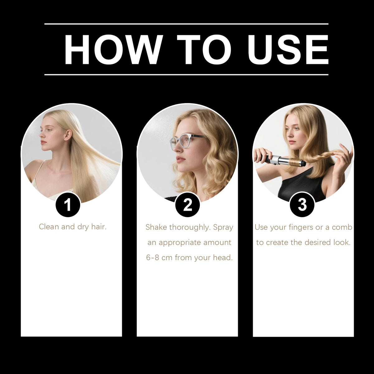 Hoegoa Sea Salt Spray for Hair Texturizer Moisturizing Hair Styling Products Sandalwood Strengthening Hair Volume Spray 100ml