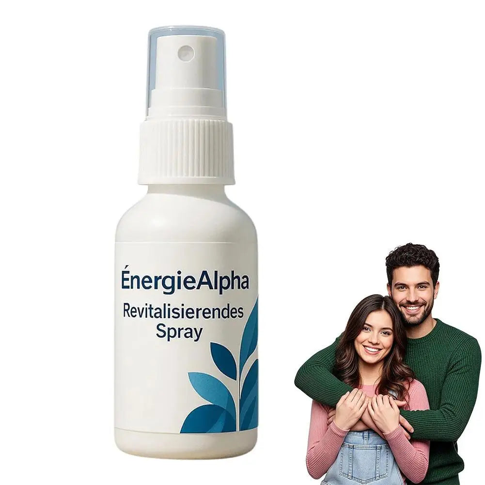 Male EnergieAlpha Energizing Active Energy Spray - Long-Lasting Fragrance & Oil Control, Portable for Confidence Boost Anytime