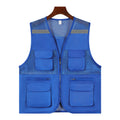 2026 Printing Logo Breathable Men's Summer Mesh Vest Photography Work Multi-Pockets Outdoors Journalist's Vest Sleeveless Vest