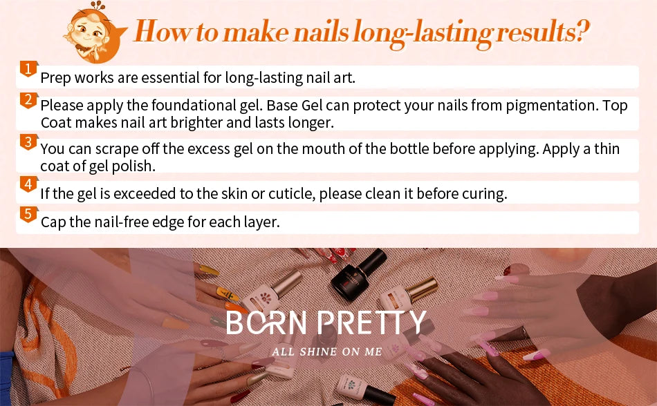 BORN PRETTY 10ml Milky Jelly White Gel Nail Polish Translucent Semi Permanent Soak Off UV LED Gel Varnish Manicure Nail Art