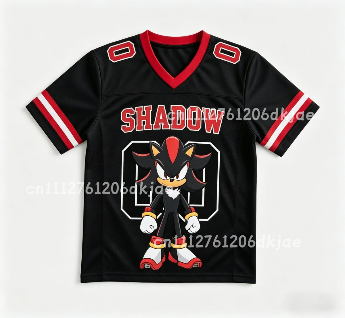 2026 Latest Kids/Adult Personalized Sonic Football Shirt Summer V-neck Sports T-shirt Sonic Cosplay Clothing Football T-shirt