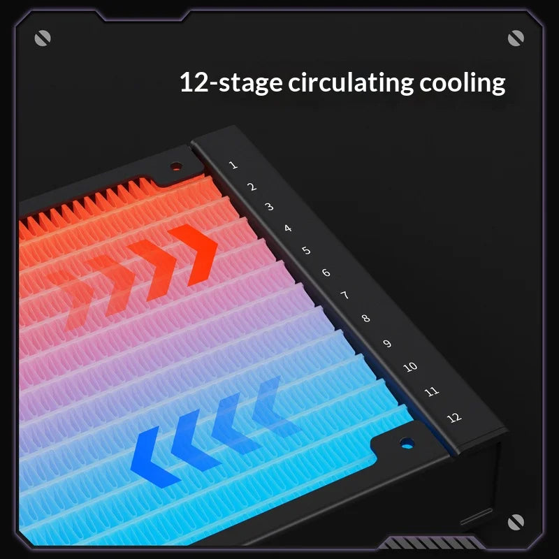 X-GAMERX S360 ARGB All-in-one water cooling radiator/Support LGA1851/1700/115X/1200/AM5/AM4/2.73-inch magnetic LCD screen