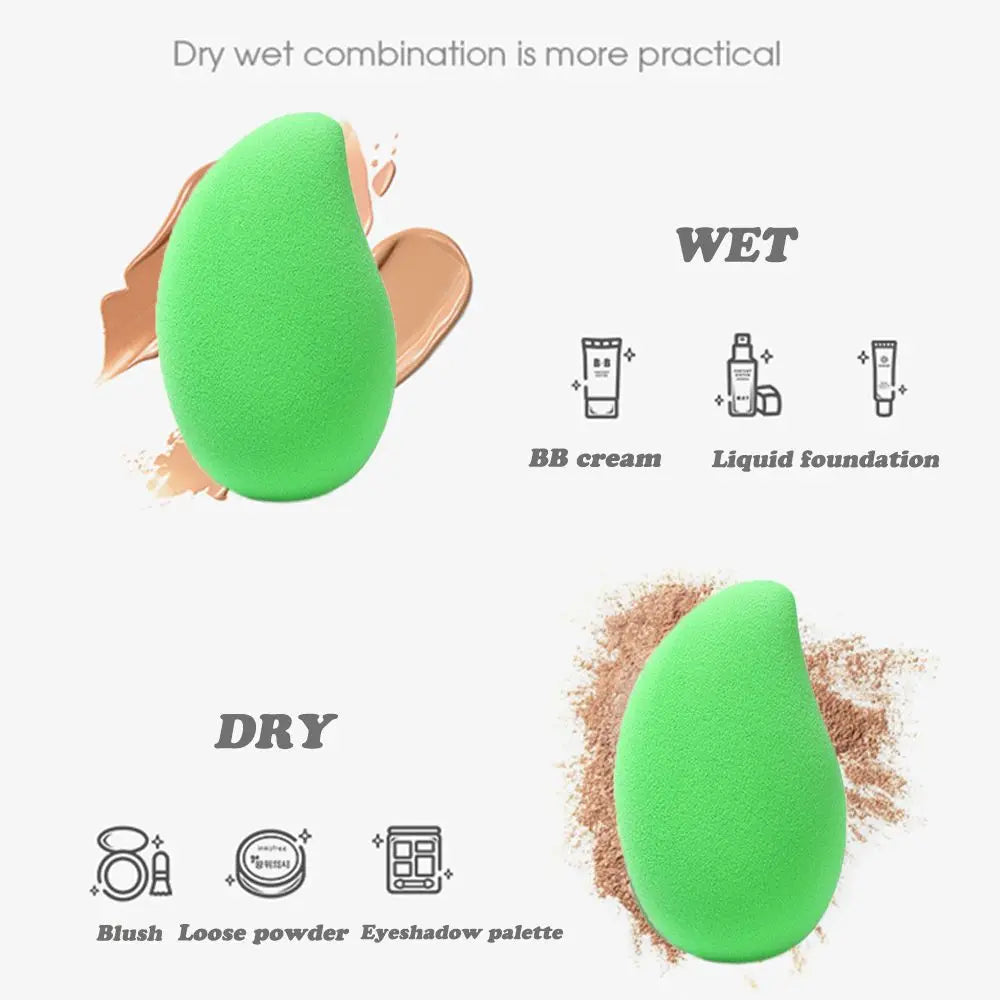 Colorful Makeup Sponge Marbling Water-drop Shape Foundation Concealer Sponge Mix Powder Cosmetic Puff Beauty Egg Make Up Tools