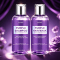 GSWP Purple Shampoo & Hair Mask Set, Neutralize Yellow & Brassy Tones, Deep Conditioning Repair Damaged Hair.100+100ml