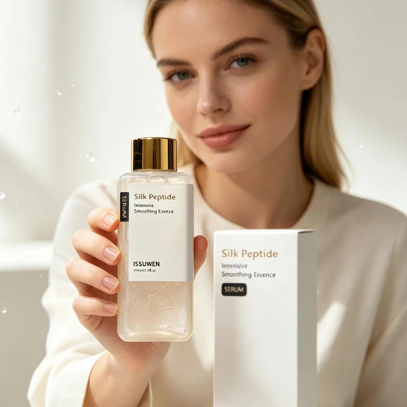 Silk Peptide EGF Smoothing Facial Toner Daily Moisturizing Hydrating Face Skin Care Water 150ml