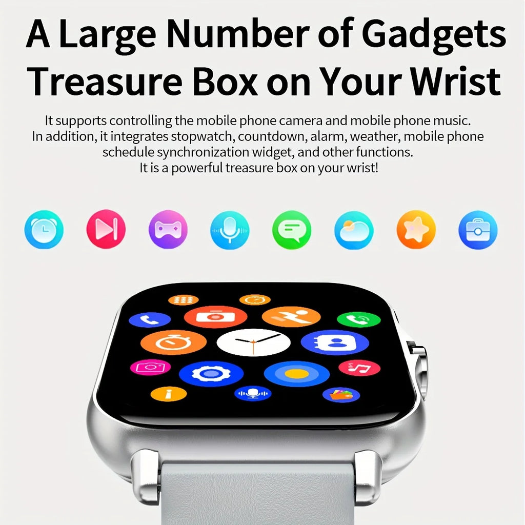 1.83-Inch Smart Watch for Men And Women - Wireless Call Watch, with APP Message Notification, Calculator, Alarm Clock