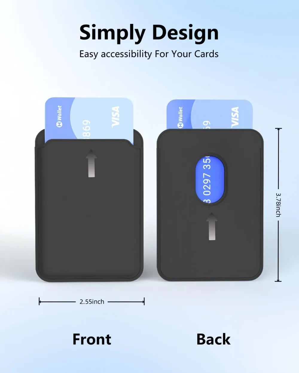 1PCS Magnetic Phone Wallet Card Holder Stand Stick 3 Card Mount for iPhone 17/16/15/14/13/12 Wallet Leather Card Accessories