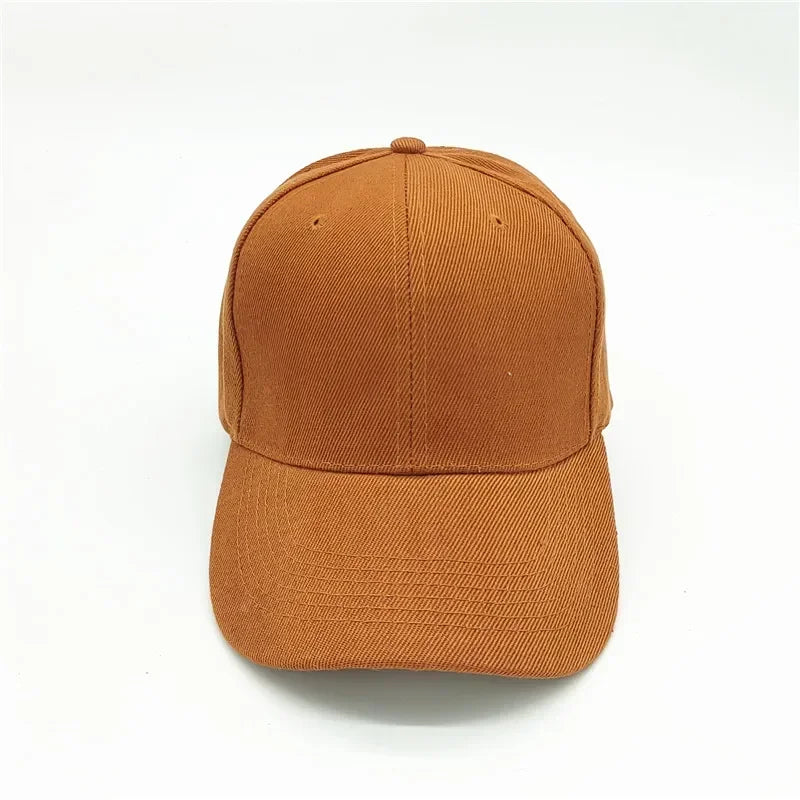 Adult solid acrylic baseball cap Curved visor hats Men women casual plain trucker cap Adjustable sun hats casquette  Dad hats