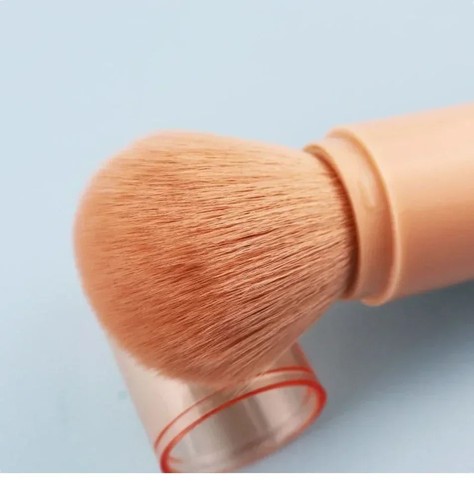 4 In 1 Retractable Makeup Brushes Set Soft Bristles Kabuki Foundation Eye Makeup Brush Portable Travel Cosmetic Touch Up Brush K