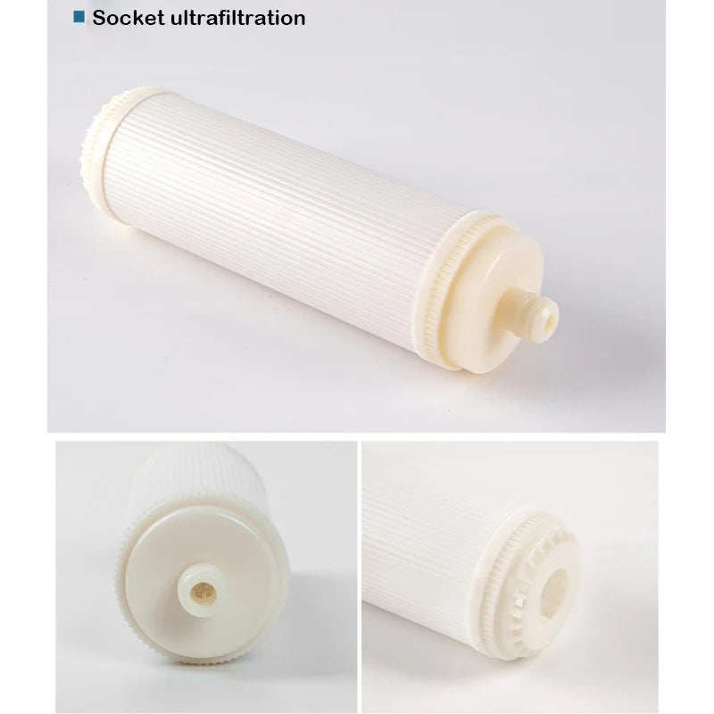 10 inch/1812 ultrafiltration membrane filter element household water purifier flat socket hollow fiber 0.01 micron UF membrane
