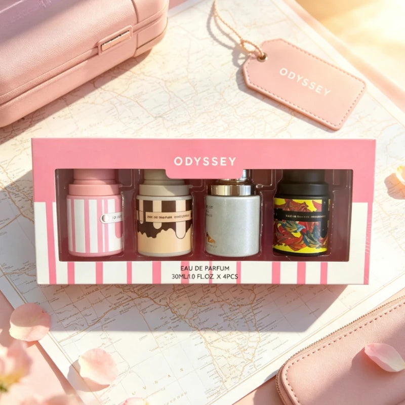 30ml×4 Luxury Arabic Perfume Set Long Lasting Mini Fragrance Collection Portable Elegant Woody Rich Smooth Exotic Premium Scent