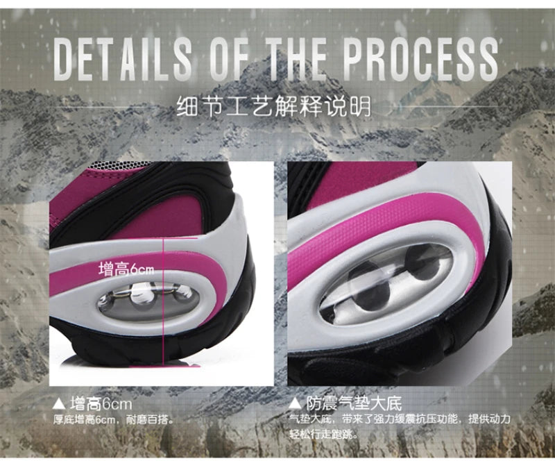 Casual Shoes For Spring And Autumn For Women, Thick Sole Shock-Absorbing Cushion Outdoor Shoes Middle-Aged Mother Travel Shoes